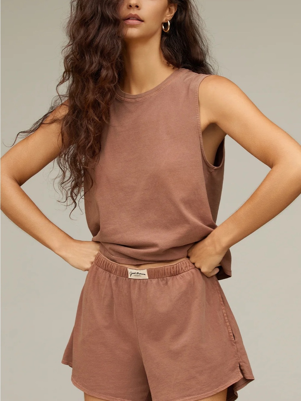 ♡ Joah Brown NWT Muscle Tank Tobacco